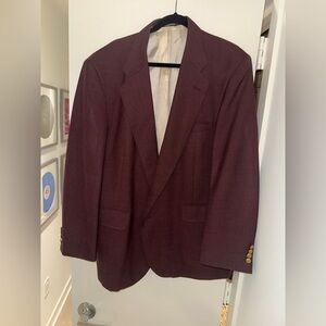 Signature Collection Men's Burgundy Blazer